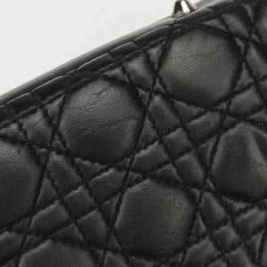 Pre-owned Christian Dior Cannage Dior Soft Shopping Black lambskin shoulderbag | stylenewstar