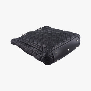 Pre-owned Christian Dior Cannage Dior Soft Shopping Black lambskin shoulderbag | stylenewstar