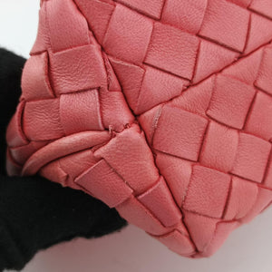 Secondhand Bottega Veneta Intrecciato Pink lambskin handbag | stylenewstar