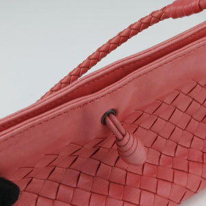 Secondhand Bottega Veneta Intrecciato Pink lambskin handbag | stylenewstar