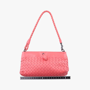 Secondhand Bottega Veneta Intrecciato Pink lambskin handbag | stylenewstar