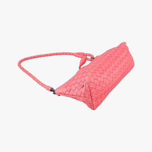 Secondhand Bottega Veneta Intrecciato Pink lambskin handbag | stylenewstar