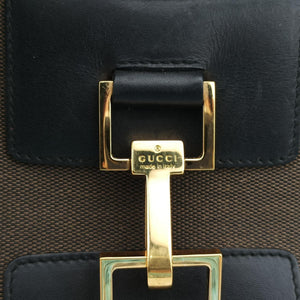 Vintage Gucci Jackie Vintage Black Leather×Canvas 001.41 shoulderbag | stylenewstar