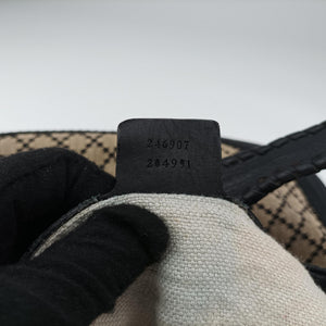 Pre-owned Gucci New Jackie Brown×Black canvas 246907 shoulderbag | stylenewstar