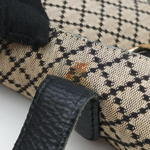 Pre-owned Gucci New Jackie Brown×Black canvas 246907 shoulderbag | stylenewstar