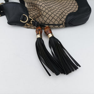 Pre-owned Gucci New Jackie Brown×Black canvas 246907 shoulderbag | stylenewstar