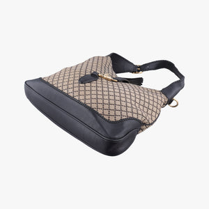 Pre-owned Gucci New Jackie Brown×Black canvas 246907 shoulderbag | stylenewstar