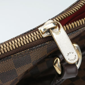 Pre-owned Louis Vuitton SALEYA MM EBENE Damier Canvas N51182 handbag | stylenewstar