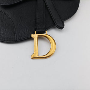 Secondhand Christian Dior saddle Black leather bum bag/waist bag | stylenewstar