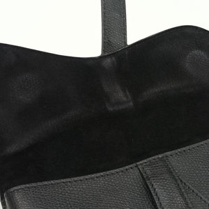 Secondhand Christian Dior saddle Black leather bum bag/waist bag | stylenewstar
