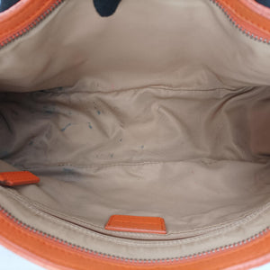 Secondhand Christian Dior Street Chic Trotter Orange×Beige Canvas×Leather handbag | stylenewstar