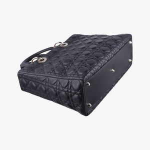 Secondhand Christian Dior Lady Dior Black lambskin shoulderbag | stylenewstar