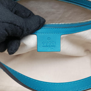 Pre-owned Gucci Microguccissima Blue Patent Leather 309613 handbag | stylenewstar