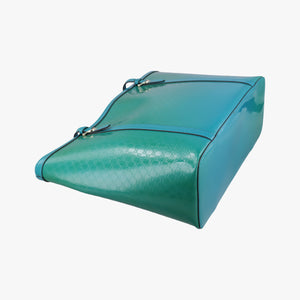 Pre-owned Gucci Microguccissima Blue Patent Leather 309613 handbag | stylenewstar