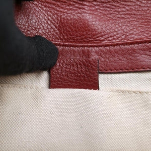 Pre-owned Gucci GG Dressage Beige × Red canvas×leather 296854 shoulderbag | stylenewstar