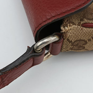 Pre-owned Gucci GG Dressage Beige × Red canvas×leather 296854 shoulderbag | stylenewstar