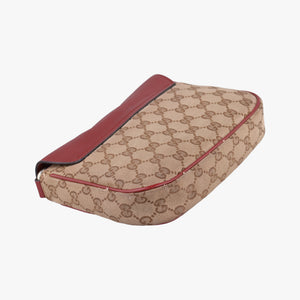 Pre-owned Gucci GG Dressage Beige × Red canvas×leather 296854 shoulderbag | stylenewstar
