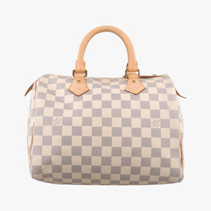 Pre-owned Louis Vuitton Speedy 25 AZUR Damier Canvas N41534 handbag | stylenewstar
