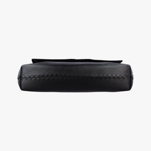 Pre-owned Bottega Veneta Intrecciato Black lambskin shoulderbag | stylenewstar