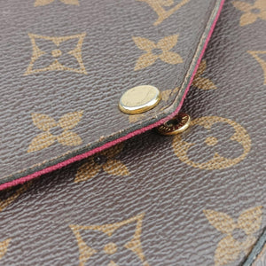 Pre-owned Louis Vuitton Pochette Felicie Brown Monogram Canvas M61276 shoulderbag | stylenewstar