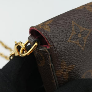 Pre-owned Louis Vuitton Pochette Felicie Brown Monogram Canvas M61276 shoulderbag | stylenewstar