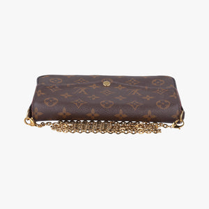 Pre-owned Louis Vuitton Pochette Felicie Brown Monogram Canvas M61276 shoulderbag | stylenewstar