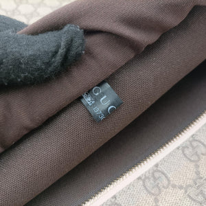 Pre-owned Gucci GG Plus GG Supreme Brown×Pink PVC coated canvas 201446 shoulderbag | stylenewstar