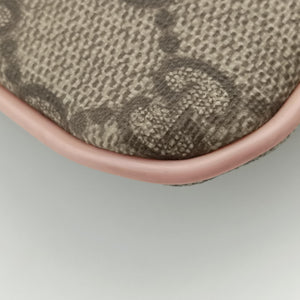 Pre-owned Gucci GG Plus GG Supreme Brown×Pink PVC coated canvas 201446 shoulderbag | stylenewstar