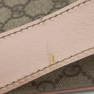 Pre-owned Gucci GG Plus GG Supreme Brown×Pink PVC coated canvas 201446 shoulderbag | stylenewstar