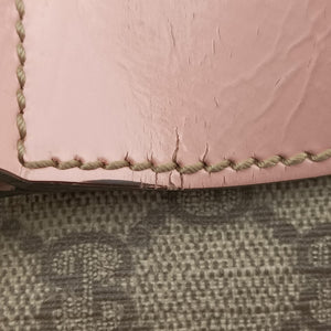 Pre-owned Gucci GG Plus GG Supreme Brown×Pink PVC coated canvas 201446 shoulderbag | stylenewstar