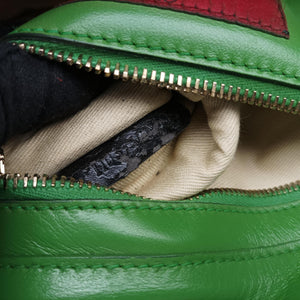 Pre-owned Valentino Rockstud Red×Green×Pink Leather shoulderbag | stylenewstar