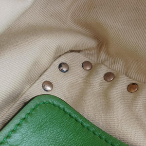 Pre-owned Valentino Rockstud Red×Green×Pink Leather shoulderbag | stylenewstar
