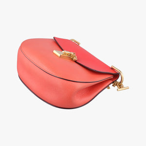 Vintage Chloe DREW Red×orange Leather shoulderbag | stylenewstar