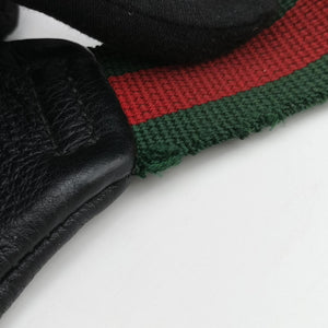 Pre-owned Gucci Print Black Leather 530412 bum bag/waist bag | stylenewstar