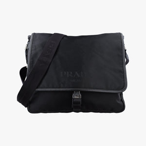 Vintage Prada Vela Messenger Bag Black Nylon V166 shoulderbag | stylenewstar