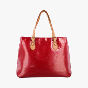 Pre-owned Louis Vuitton Rosewood FRAMBOISE Vernis M91989 handbag | stylenewstar