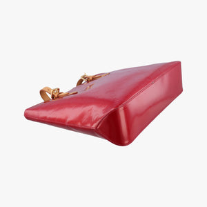 Pre-owned Louis Vuitton Rosewood FRAMBOISE Vernis M91989 handbag | stylenewstar