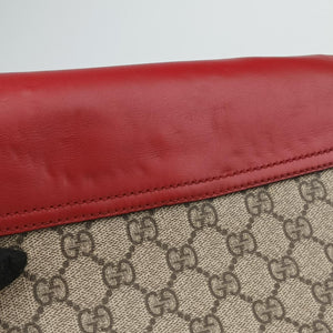 Pre-owned Gucci Padlock Guccissima Beige×Red×Multicolour PVC coated canvas×Leather 453189 shoulderbag | stylenewstar