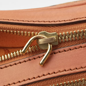 Secondhand MCM Logogram business Brown Leather handbag | stylenewstar