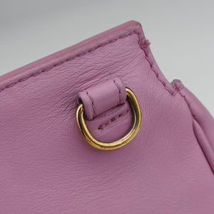 Pre-owned VERSACE Palazzo Empire Medusa Pink Leather shoulderbag | stylenewstar