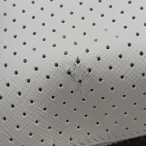 Secondhand Prada Perforated White leather handbag | stylenewstar