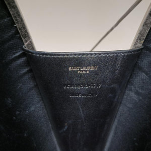Pre-owned Yves Saint Laurent Love Box Heart Black Leather 466212 shoulderbag | stylenewstar