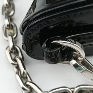 Pre-owned Prada Re-Edition Black Patent leather shoulderbag | stylenewstar