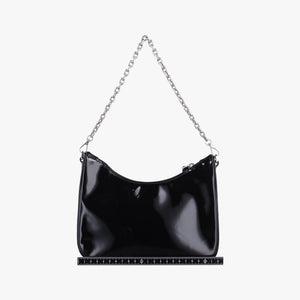 Pre-owned Prada Re-Edition Black Patent leather shoulderbag | stylenewstar