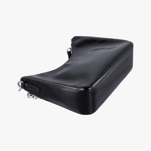 Pre-owned Prada Re-Edition Black Patent leather shoulderbag | stylenewstar
