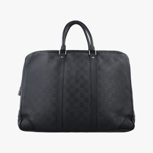 Pre-owned Louis Vuitton Porte-Document Voyage onyx Damier Infini N41146 handbag | stylenewstar