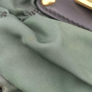 Secondhand Prada Gaufre Green nylon×Leather BN2805 shoulderbag | stylenewstar