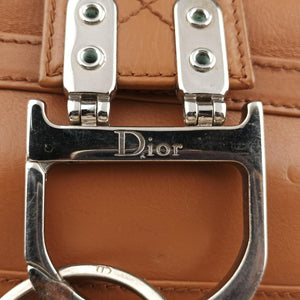 Secondhand Christian Dior D Logo Hobo Brown leather shoulderbag | stylenewstar