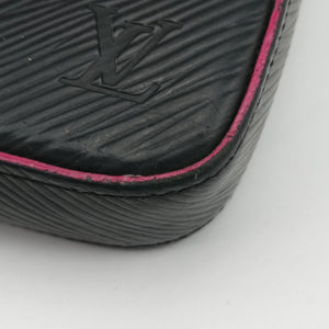 Pre-owned Louis Vuitton Pochette Felice Noir×Pink Epi M64579 shoulderbag | stylenewstar