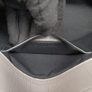 Pre-owned Yves Saint Laurent KATE Grey Leather 354119 shoulderbag | stylenewstar